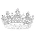 Crown Tiara Wedding Bride Hairband Luxury Hair Accessories Sweet Alloy Rhinestone Round Headband For Women Girls Feast Photo